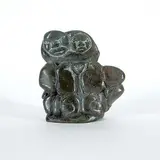 Mary Inukpuk, Untitled - Double Trouble, 1981, grey stone carving