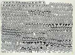 Hannah Kigusiuq, Inuttuit #11/46, 1974, stonecut on paper