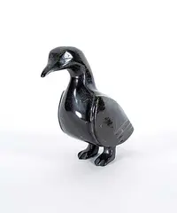 Adla Korgak, Untitled - Black Stone Bird, black stone carving