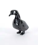 Adla Korgak, Untitled - Black Stone Bird, black stone carving