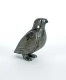 Adla Korgak, Untitled - Dark Green Bird, dark green stone carving
