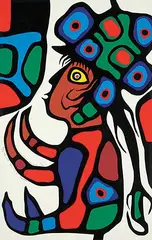 Norval Morrisseau, My Future Offspring #52/99, 1975, colour silkscreen on paper