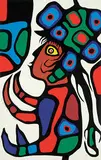 Norval Morrisseau, My Future Offspring #52/99, 1975, colour silkscreen on paper
