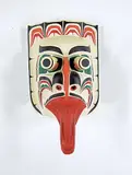 Walter Giqalas Smith, Kwe Kwe #4, 1983, painted wood mask