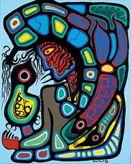 Tim Tait, Mother Nature Looks After the Air, Water, Land... Balance Mother Nature, 2014, acrylic on canvas