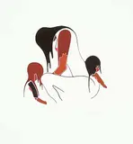 David B. Williams, Untitled - Woman and Children, 1982, acrylic on paper