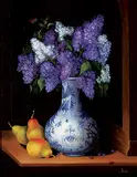 Patru Anca, Untitled - Lilacs, oil on canvas