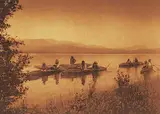 Edward S. Curtis, On the Pend d'Oreille - Kalispel, photogravure on paper