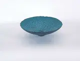 Mary Fox, Untitled - Turquoise Alligator Skin Bowl, glazed ceramic
