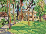 Betty Galbraith-Cornell, Untitled - Cottage Country, oil on wood board