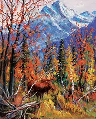 Otto Jegodtka, October Glow, 2004, oil on canvas
