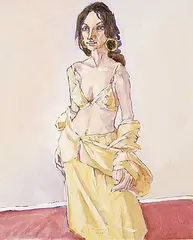 Robert F.M. McInnis, Marla in Beige, 2009, oil on canvas