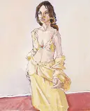 Marla in Beige by Robert F.M. McInnis, 2009, oil on canvas, sold Dec 2017