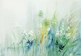 Marjorie Pigott, Spring Greens, watercolour on paper