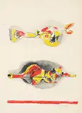 Graham Sutherland, Untitled - Composition #20/100, 1974, colour lithograph on paper