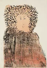 Harold Town, Salon Lady #26/80, 1969, colour lithograph on paper