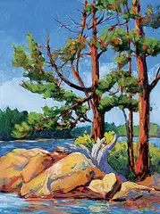 Sharon Lynn Williams, It's a Hard Life, oil on wood board