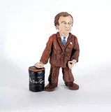 Dorothy Yakiwchuk, Rt. Hon. Charles Joseph Clark 1979-1980, painted ceramic sculpture