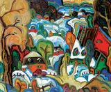 Pierre Bedard, Le Calme de L'Hiver, oil on canvas
