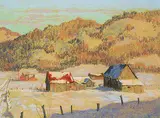 Horace Champagne, January Evening Near Ripon, Quebec