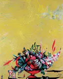 Toller Cranston, Lemon Afternoon Tea, 2011, oil on canvas