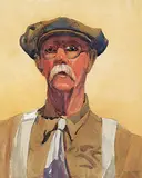 James Dichmont, Portrait of an Old Man, 1938, watercolour on paper