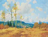 September by Roland Gissing, oil on canvas, sold Nov 2017