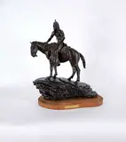 Steve Hoar, The Scout #17/20, bronze sculpture