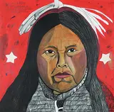George Littlechild, Yumgwahss of Wakeman Sound, Hahchwahmess Tribe, 2006, mixed media on paper