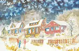 Janet Mitchell, Winter Walk, Hillhurst, watercolour on paper