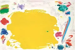 Paul Fournier, Yellow Note, 1978, monoprint and acrylic on paper