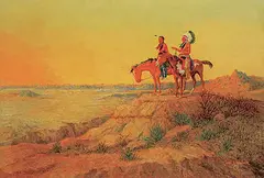 Carl J. Wehner, Good Men in Bad Lands, oil on canvas