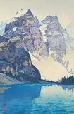 Moraine Lake by Hiroshi Yoshida, 1925, colour wood block on paper, sold Nov 2017