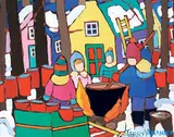 Terry Ananny, Untitled - Boiling the Sap, acrylic on canvas