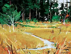 Allan Dunfield, Hamilton Marsh Autumn, 2009, oil on canvas