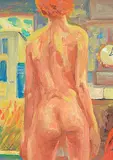 [Figure] Study by Illingworth Kerr, 1987, oil on wood board, sold Nov 2017