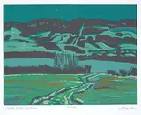 Illingworth Kerr, Turner Valley Nocturne #125/150, colour silkscreen on paper