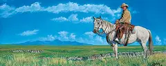 Donna King, Alberta Country, 2016, acrylic on paper board