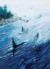Bruce Muir, Gull's View, 1986, acrylic on wood board