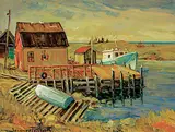 Jacques Poirier, Sous le Vent du Large, oil on canvas