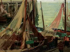 Georges Rogy, Untitled - View of Ostend, 1930, oil on canvas