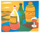 Adra #7/50 by John Harold Thomas Snow, colour lithograph on paper, sold Nov 2017