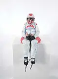 Elaine Brewer-White, The Skater, 2006, painted ceramic