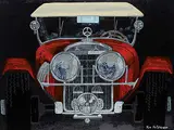 Ken Hutchinson, 1927 Mercedes Touring, 2012, acrylic on canvas