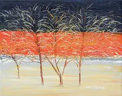 Hal Ladner, Hoar Frost, oil on canvas