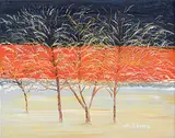 Hal Ladner, Hoar Frost, oil on canvas
