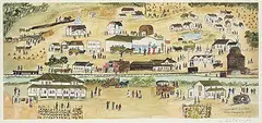 Irene E. McCaugherty, Ukrainian Village #1/100, 1990, photolithographic reproduction on paper