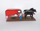 Fred Moulding, Untitled - Delivery Wagon, painted wood sculpture