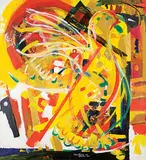 Jesus Nunez, Life Energizer, 2008, acrylic and oil on canvas