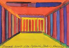 Graham Peacock, Villa Oploutis, Italy May 10 #2, 2007, watercolour on paper